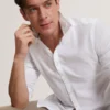 PRYNN Linen Cotton Woven Long Sleeve Shirt