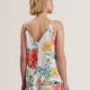 PURRLA Floral Print Scoop Neck Sleeveless Top
