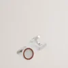 RAYLAN Colour Border Round Cufflinks