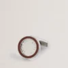 RAYLAN Colour Border Round Cufflinks