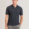 REDMAN Textured Pure Cotton Knitted Polo Shirt