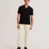 REDMAN Textured Pure Cotton Knitted Polo Shirt