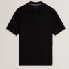REDMAN Textured Pure Cotton Knitted Polo Shirt