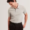 REMBRAN Cable Texture Cotton Blend Polo