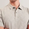 REMBRAN Cable Texture Cotton Blend Polo