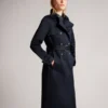 ROBBII Lightweight Showerproof Belted Trench Coat