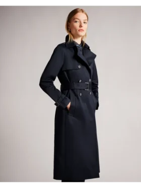 ROBBII Lightweight Showerproof Belted Trench Coat