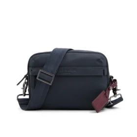 ROMAN Nylon Leather Detail Crossbody Bag
