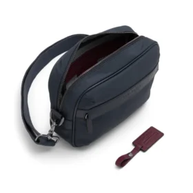 ROMAN Nylon Leather Detail Crossbody Bag