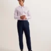 ROMEOS Regular Fit Cotton Linen Long Sleeve Shirt