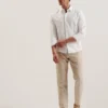 ROMEOS Regular Fit Cotton Linen Long Sleeve Shirt