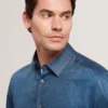 ROMEOS Regular Fit Cotton Linen Long Sleeve Shirt