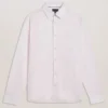 ROMEOS Regular Fit Cotton Linen Long Sleeve Shirt