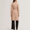 ROSE Mid Length Belted Wool Wrap Coat