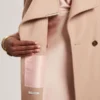 ROSELL Longline Belted Wool Wrap Coat