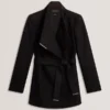 ROSESS Short Belted Wool Wrap Coat