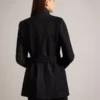 ROSESSO Short Belted Wool Wrap Coat