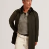 RUABON Funnel Neck Longline Jacket With Liner