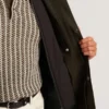 RUABON Funnel Neck Longline Jacket With Liner