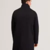 RUABON Funnel Neck Longline Jacket With Liner