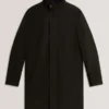 RUABON Funnel Neck Longline Jacket With Liner