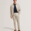 RUBINOJ Smart Woven Cotton Harrington Jacket