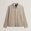 RUBINOJ Smart Woven Cotton Harrington Jacket