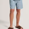 RUFYE Striped Cotton Linen Pull-On Shorts