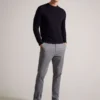 RYCE Slim Fit Textured Cotton Blend Chinos