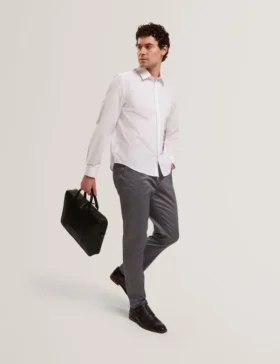 SABATON Slim Fit Stretch Cotton Twill Smart Pants