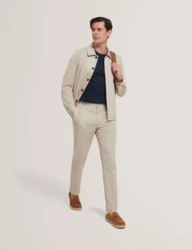 SABATON Slim Fit Stretch Cotton Twill Smart Pants