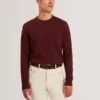 SAINSY Branded Texture Crew Neck Jumper
