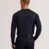 SAINSY Branded Texture Crew Neck Jumper
