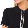 SALLY Short Sleeve Polo Mini Dress