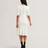 SAMALEE Flippy Hem Knitted Midi Dress With Belt