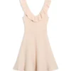 SAYLAA Ruffle Neckline Mini Dress