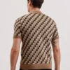 SEFERRY Interlocking T Jacquard Knitted Polo Shirt