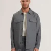 SELWYNJ Lightweight Wool Blend Shirt Jacket