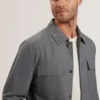 SELWYNJ Lightweight Wool Blend Shirt Jacket