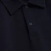 SERAPA Grid Texture Woven Short Sleeve Polo