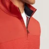 SIMONEA Textured Panel Half-Zip Modal Sweatshirt