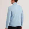 SIMONEA Textured Panel Half-Zip Modal Sweatshirt
