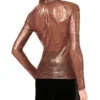 SOFINA Ruched Turtleneck Top