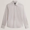 SOHOE Striped Cotton Long Sleeve Shirt