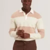 SOLARAN Alpaca Wool Block Stripe Rugby Shirt