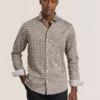 SOREN LONG SLEEVE ARCHIE PRINT SHIRT Dull Gold