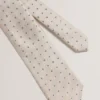 STEEPLE Circle Geometric Print Silk Tie