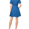 STINA Linen Chambray Mini Shirt Dress