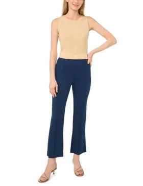 STRAIGHTLEGTROUSERS Tailored Pintuck Straight Leg Trousers
