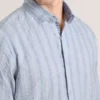 STRIPE SHIRT Striped Woven Long Sleeve Shirt